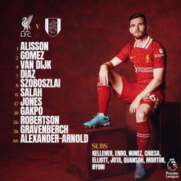 Con Luis Díaz en el once inicialista, saldrá el cuadro Rojo-crédito @LFC/X