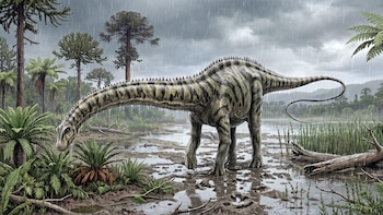 Encuentran en un yacimiento de Teruel los primeros fósiles de ‘Diplodocus’ fuera de Norteamérica
