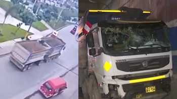 Un camión sin conductor avanzó