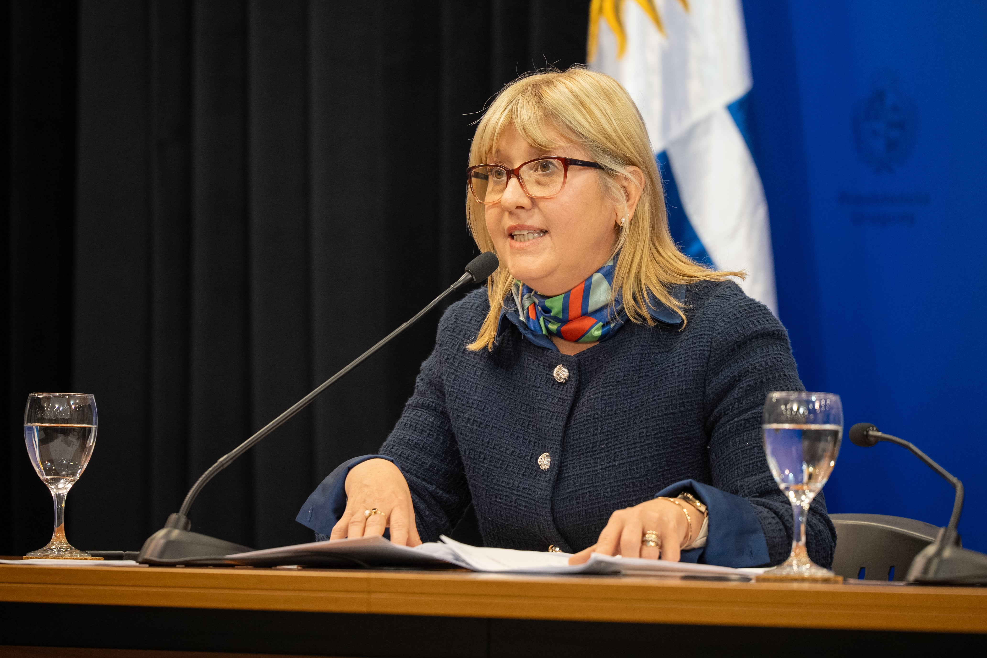 La ministra de Salud de Uruguay, Cristina Lustemberg (Presidencia)