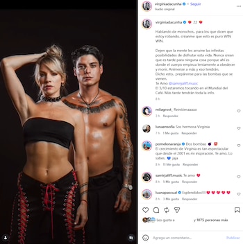 Virginia Da Cunha, sobre su novio 19 años menor: “Para los que dicen que estoy robando”