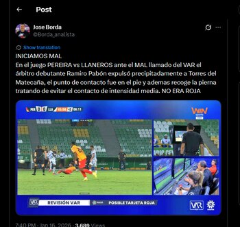 Este fue el análisis del