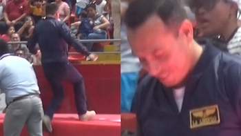 José Jerí sufre resbalón en