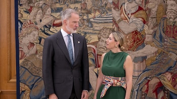 María Guardiola traslada al Rey la "realidad" de Extremadura: "Crece con lealtad a los valores democráticos"