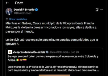 Daniela Briceño también se