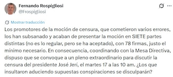 El congresista Fernando Rospigliosi señaló