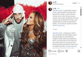 Jennifer Lopez envió un mensaje