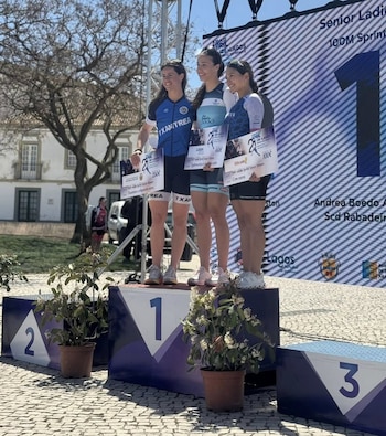 Con el bronce en los 100 metros sprint de la Copa Europea de Patinaje en Portugal, Ivonne Nóchez Gallardo reafirma su posición como referente del patinaje de velocidad a nivel continental y continúa ampliando su exitosa trayectoria (Foto cortesía Federación Salvadoreña de Patinaje)