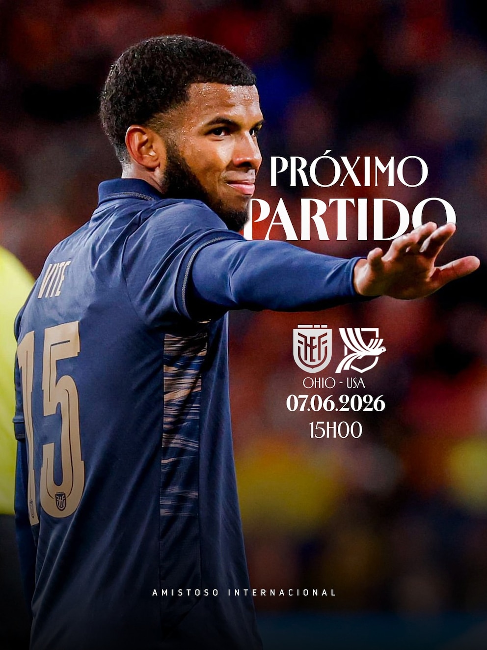 El equipo ecuatoriano ultimando detalles antes de la máxima cita futbolística.