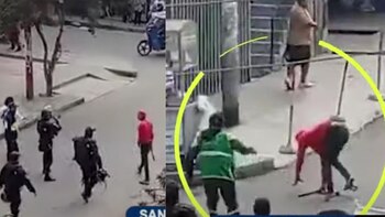 Un mototaxista venezolano amedranta a