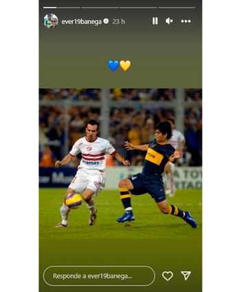 El guiño de Ever Banega