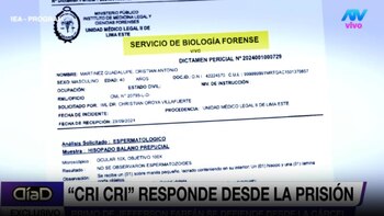 Exámenes forenses refutan la acusación