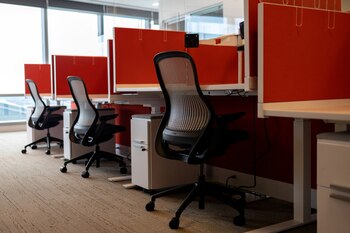 FILE PHOTO: Empty cubicles are