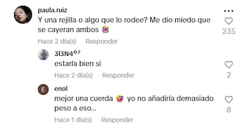 Los comentarios en la publicación