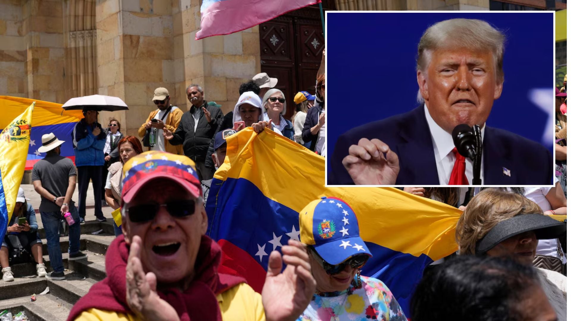 Migrantes venezolanos en Colombia reaccionaron al anuncio de Trump sobre administrar su país y llamaron a una “transición controlada”