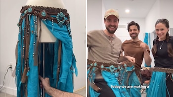 La producción se desarrolló fuera de un taller convencional y avanzó desde una habitación de hotel, donde el equipo resolvió la falta de materiales con envíos urgentes - crédito @gunnardeatherage/Instagram