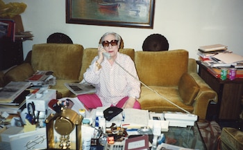 Chelly Wilson en su departamento