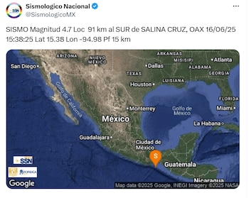 Fuente: @XSismologicoMX
