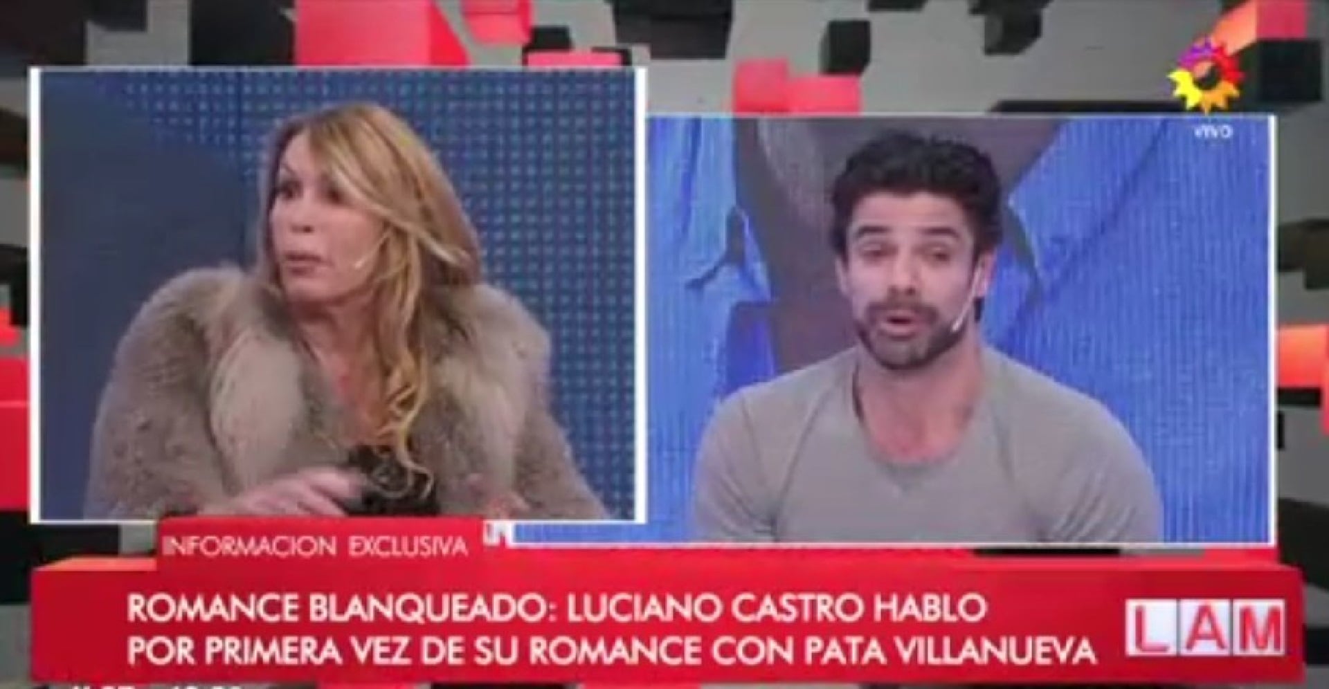 Pata Villanueva habló del romance con Luciano Castro
