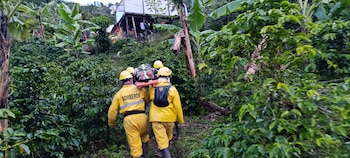El deslizamiento de tierra en
