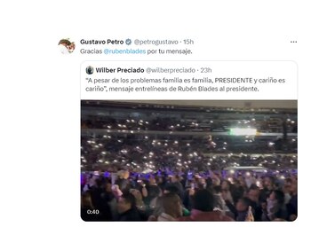 Trino del presidente Petro sobre