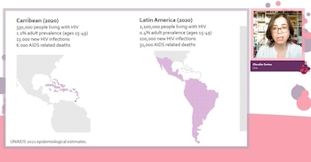 La doctora Claudia Cortés expuso