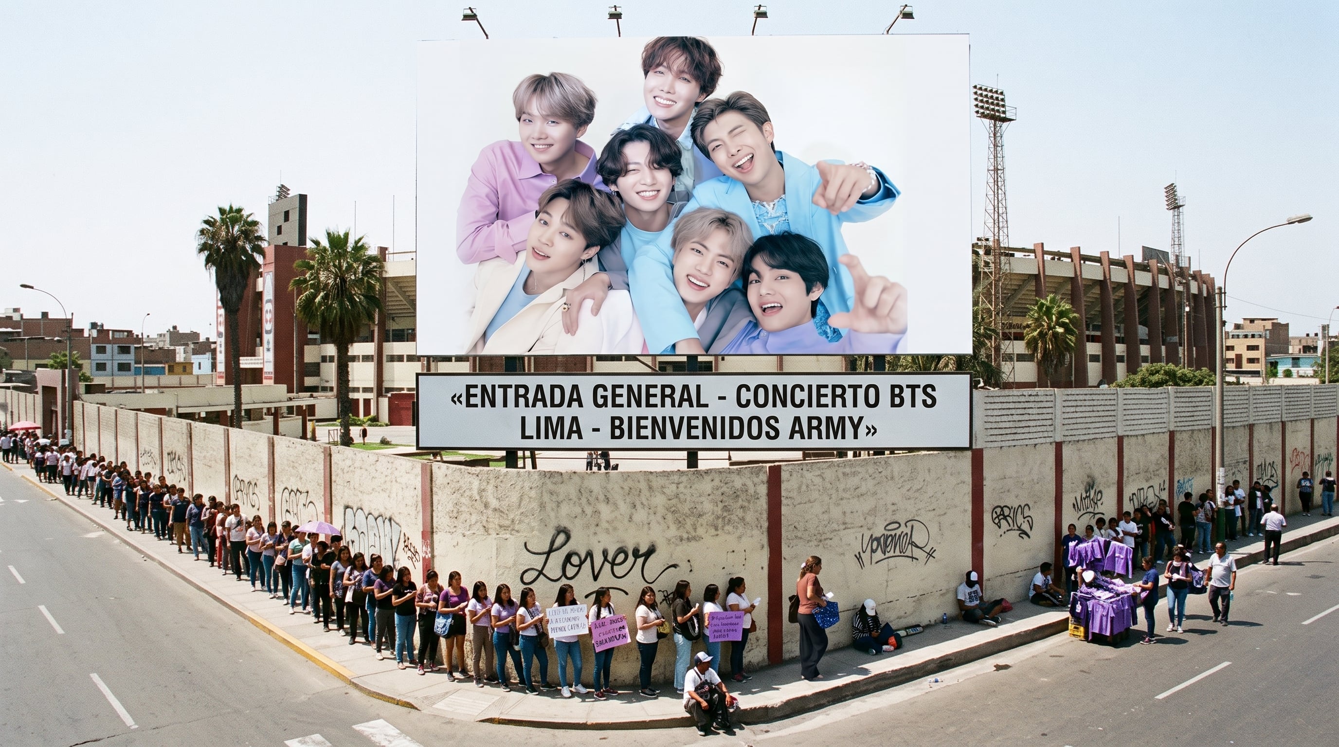 BTS ya está en Lima y ARMY hace cola en San Marcos a días del primer concierto: “¡Adiós, a las carpas!”