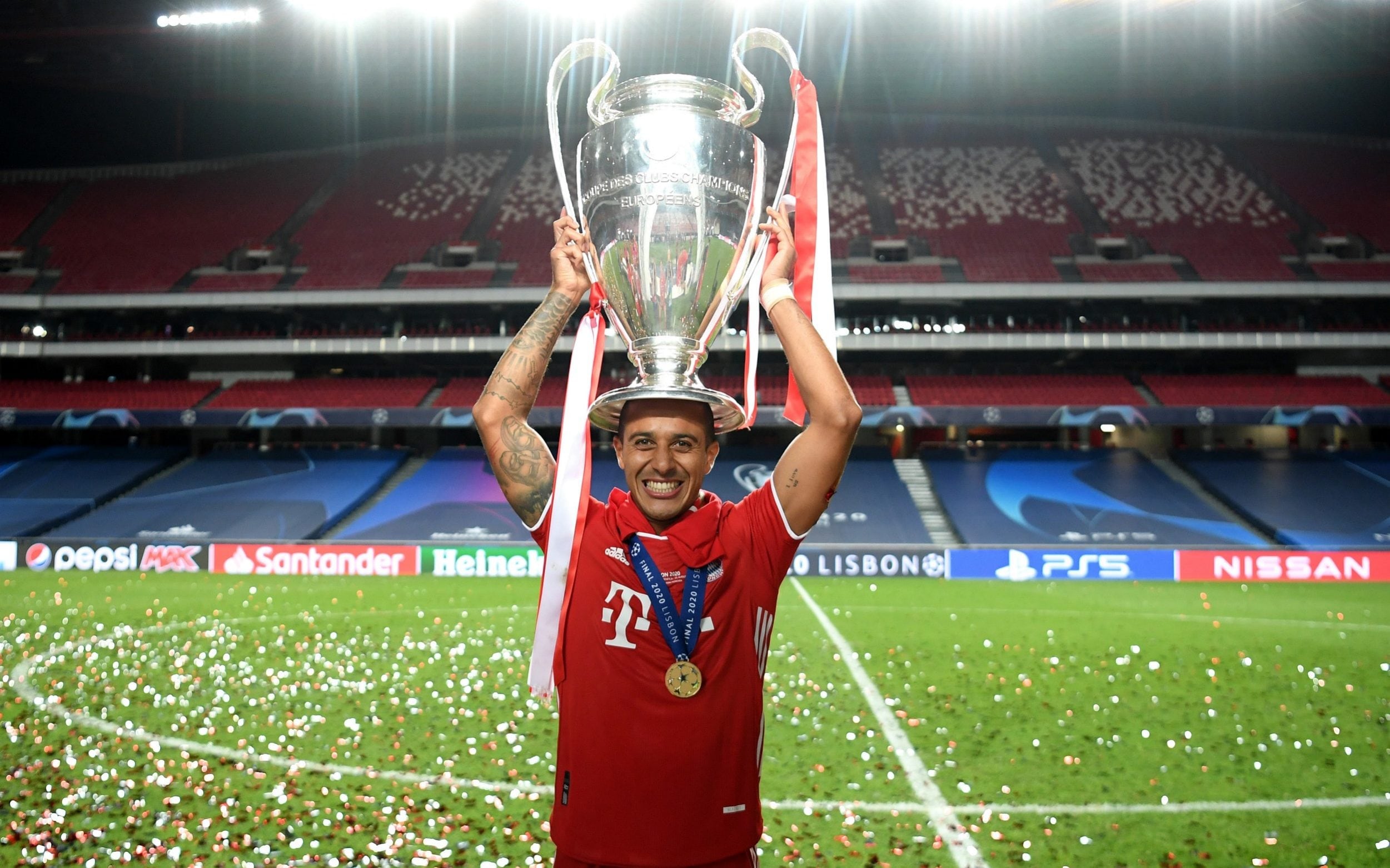 Thiago Alcántara también fue jugador de Bayern Múnich en Alemania, equipo actual del colombiano Luis Díaz. De hecho, hizo parte de la más reciente Uefa Champions League que ganaron los de Múnich - crédito @thiago6/Instagram