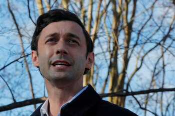 El candidato demócrata Jon Ossoff