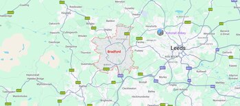 Localidad de Bradford, Inglaterra /