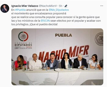 Ignacio Mier destacó la consulta