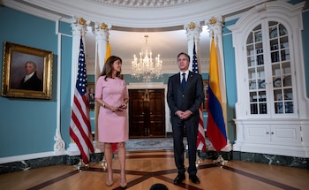 Antony Blinken y Marta Lucía