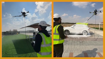 Drones para la limpieza de