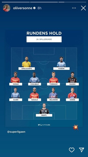 Oliver Sonne fue incluido en