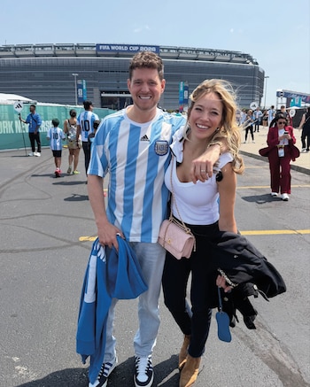Lopilato y Bublé vivieron la final de la Copa del Mundo