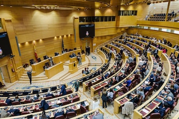 22/10/2025 Senadores durante una sesión plenaria, en el Senado, a 22 de octubre de 2025, en Madrid (España). El pleno debate la propuesta del Grupo Popular para plantear un conflicto de atribuciones con el Gobierno por no haber presentado los Presupuestos Generales del Estado de 2026, conforme al artículo 134 de la Constitución. Además, se discuten mociones sobre una política migratoria ordenada, la mejora del trabajo autónomo y la defensa del derecho de las mujeres a la interrupción voluntaria del embarazo.
POLITICA
Carlos Luján - Europa Press