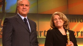 César Mascetti y Mónica Cahen D'Anvers en los Premios Martín Fierro