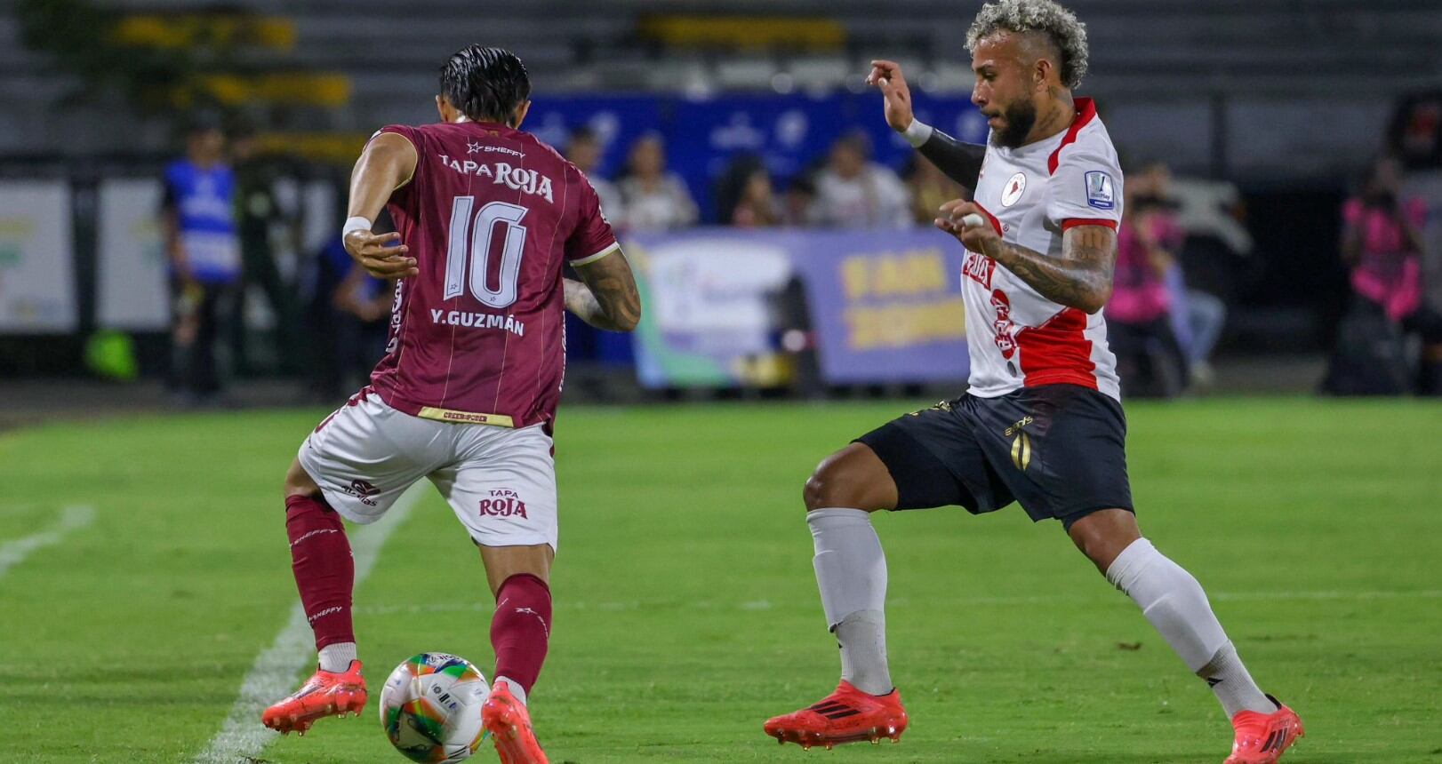 A Duván Vergara le anularon un gol en el compromiso del Tolima ante América en la Liga BetPlay - crédito Deportes Tolima