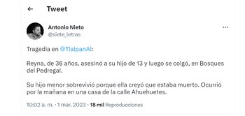 Los hechos fueron informados a