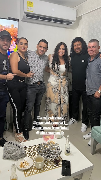 Durante su paso por el Festival, Higuita compartió tiempo con Arelys Henao - crédito @higuitarene1/Instagram