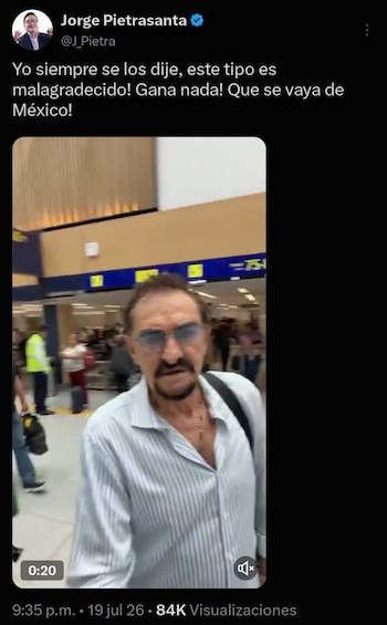 Jorge Pietrasanta fue una de las voces más críticas tras la difusión del video (Captura de pantalla)