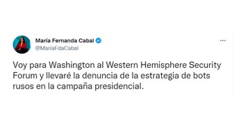 La senadora colombiana será panelista