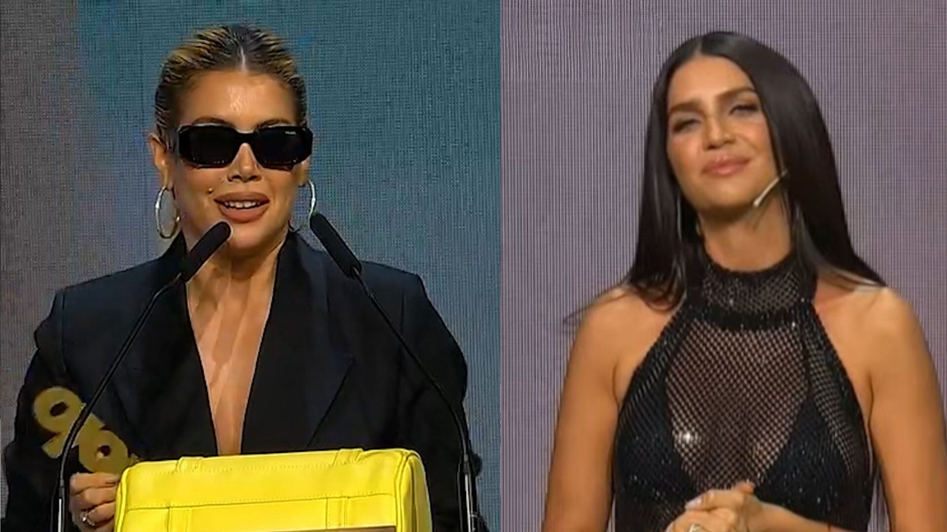 Llegadas tardías, chistes e indirectas: la divertida noche de Zaira y Wanda Nara en los Premios Ídolo 2025
