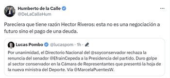 El senador Humberto de la