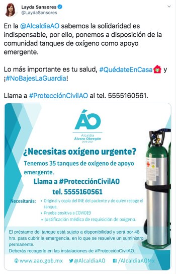 Layda Sansores anunció que el