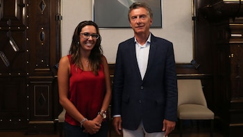 Macri y Elisa Trotta