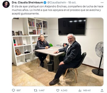 Claudia Sheinbaum anuncia que Alejandro