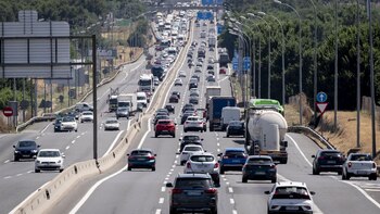 Una carretera española durante la