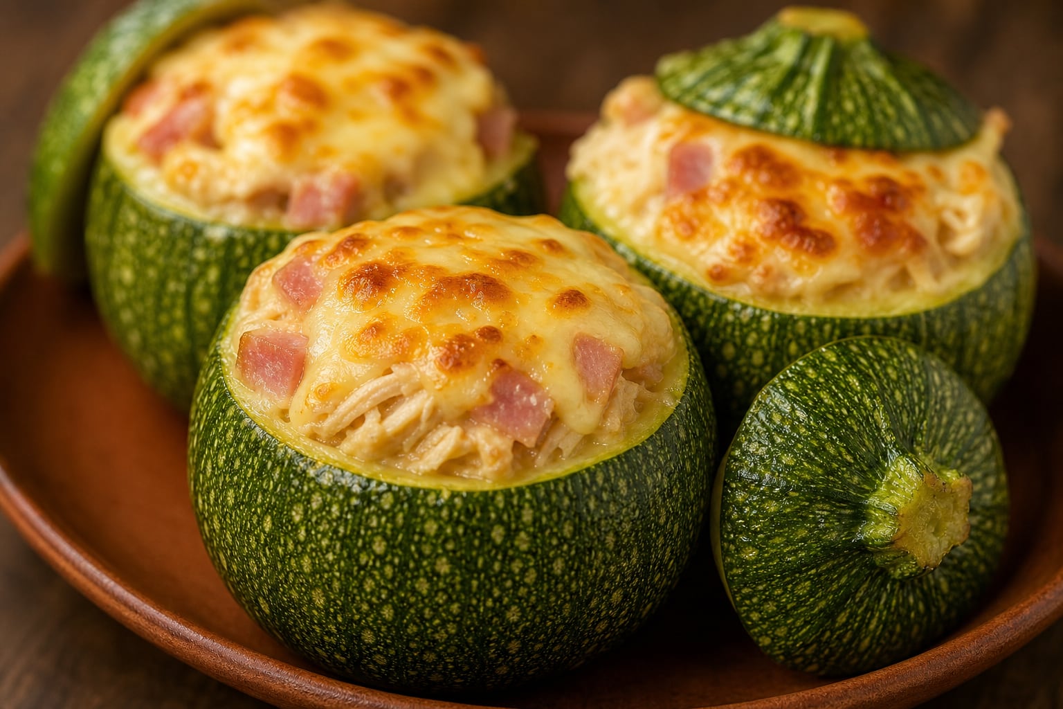 Zapallitos rellenos dorados al horno, listos para compartir en familia y disfrutar una comida casera (Imagen Ilustrativa Infobae)