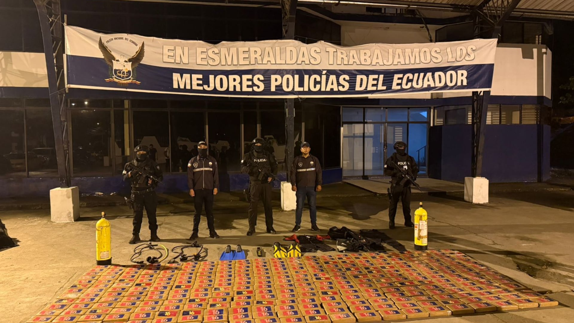Los delitos de narcotráfico se procesan en estos juzgados (@PoliciaEcuador/X)